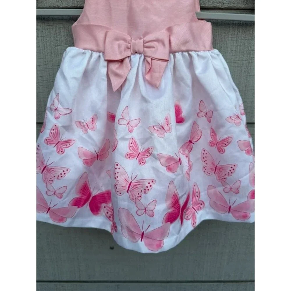 Gymboree Baby Girls’ Pink Butterfly Dress – 6–12 Months